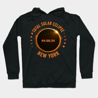 New York Total Solar Eclipse 2024 American Totality April 8 Hoodie